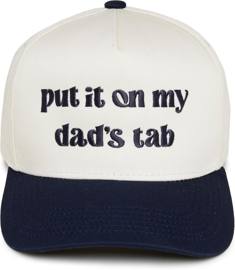 Funky Junque Vintage Canvas Snapback Hat - Adjustable 2 Tone Cap for Men Women - Put It On My, Cowboy, Girl Dad, Funny - Image 1